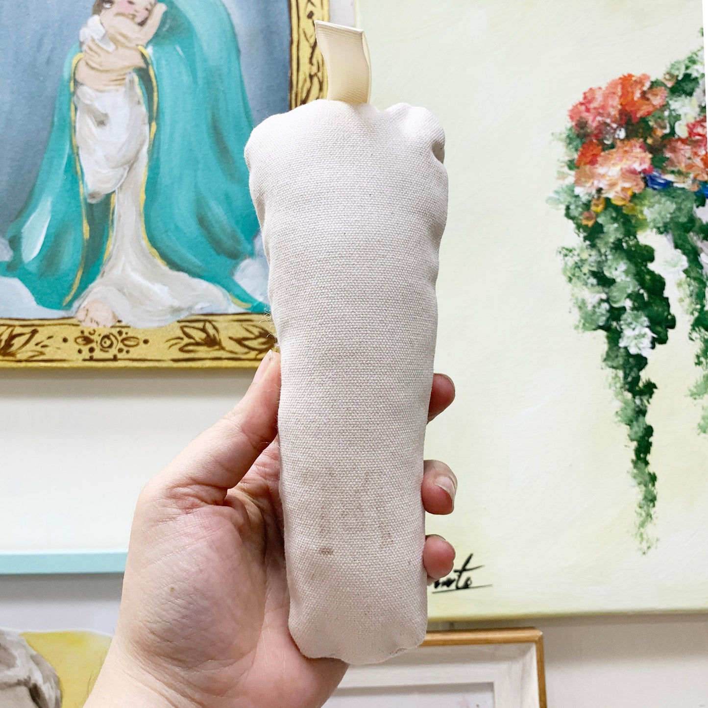 Mater de Schoenstatt - Sonajero Pintado a Mano