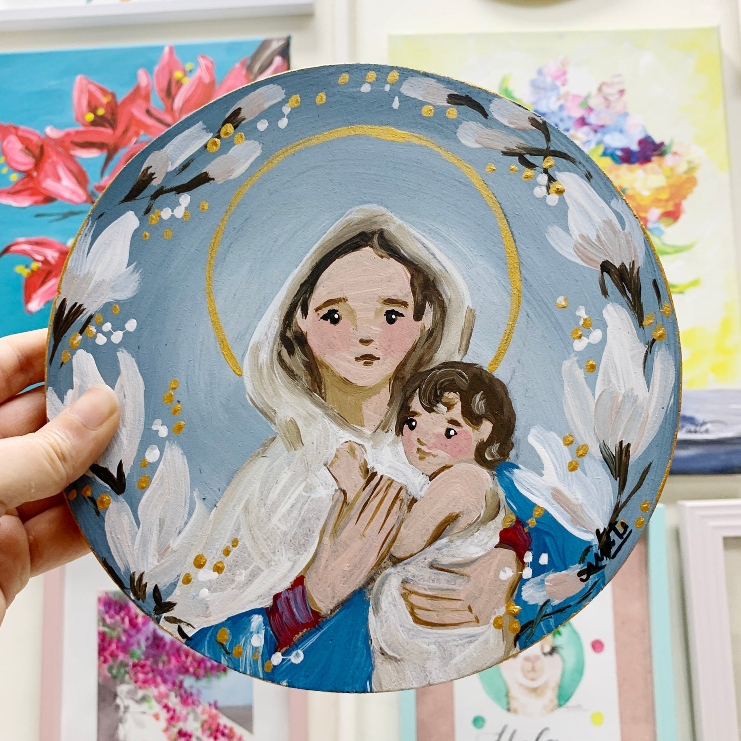 Mater de Schoenstatt Aplique de Pared - Maria Mirame