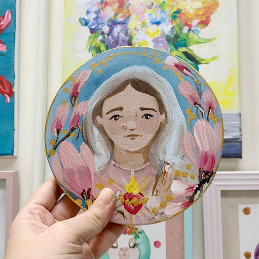 Corazones de María y Jesús Aplique de Pared - Maria Mírame