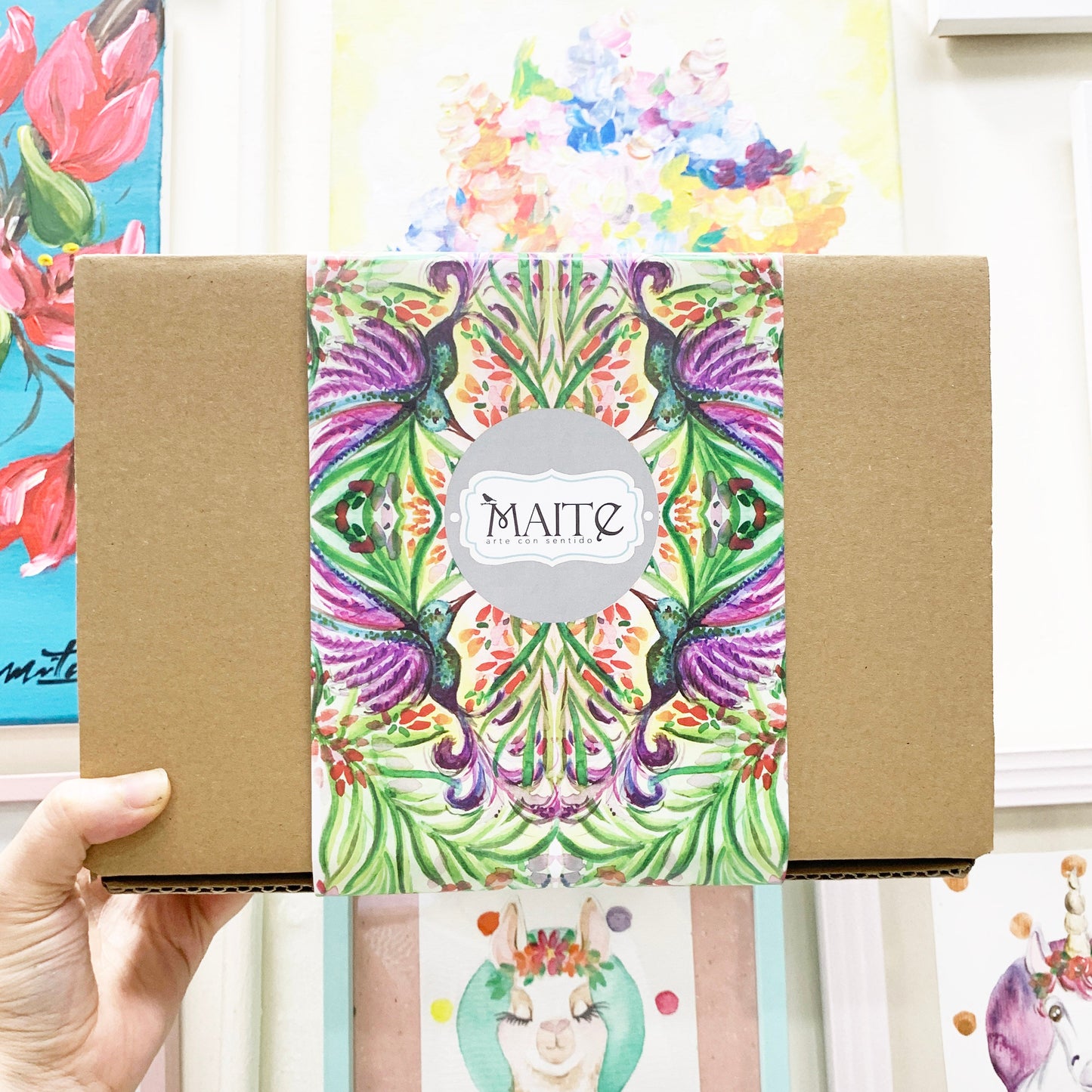 Virgen de Guadalupe - Sonajero Pintado a Mano