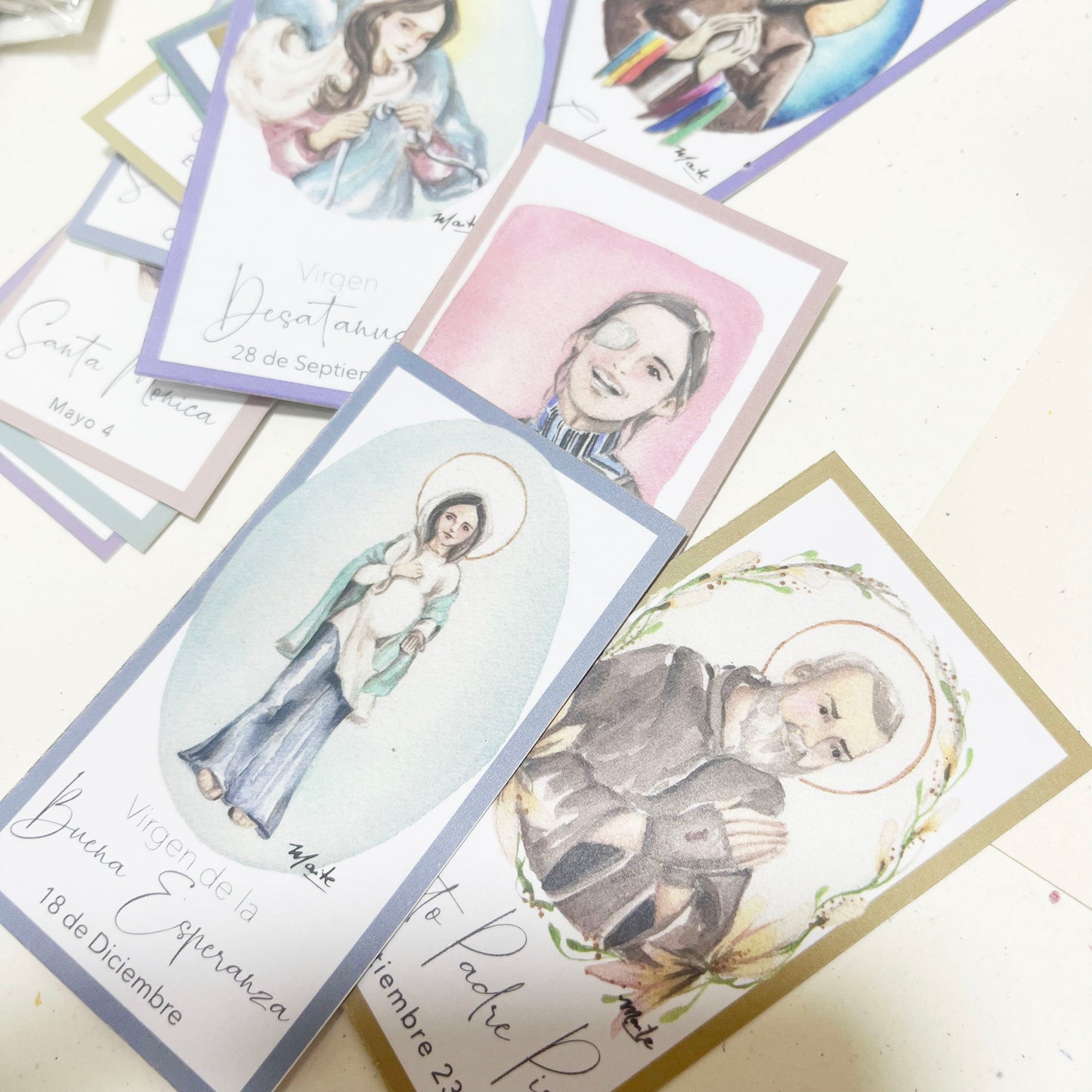 Bajo Pedido - Estampitas Personalizadas con Oración - Pack de 10+