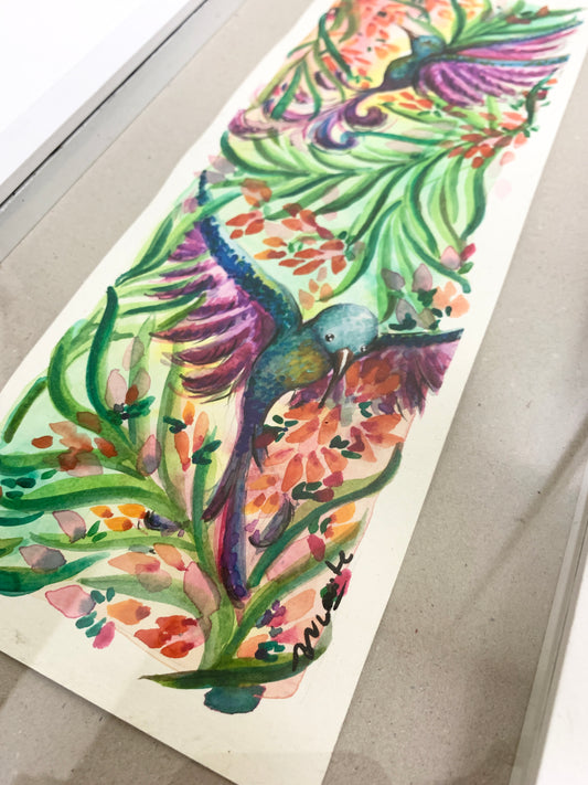 Colibries - Acuarela Original
