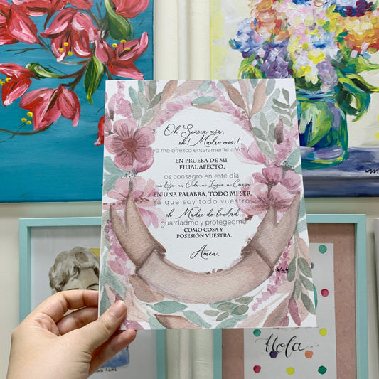 Lámina de Consagración a la Mater - Print - Maria Mírame