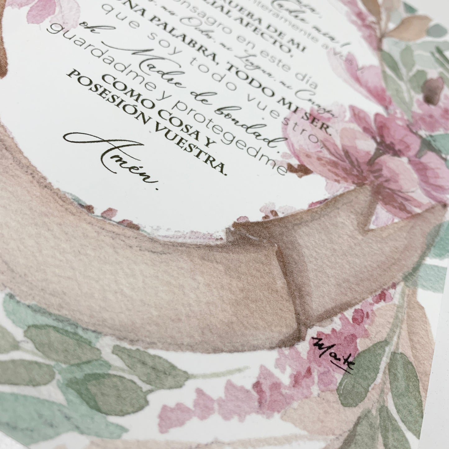 Lámina de Consagración a la Mater - Print - Maria Mírame