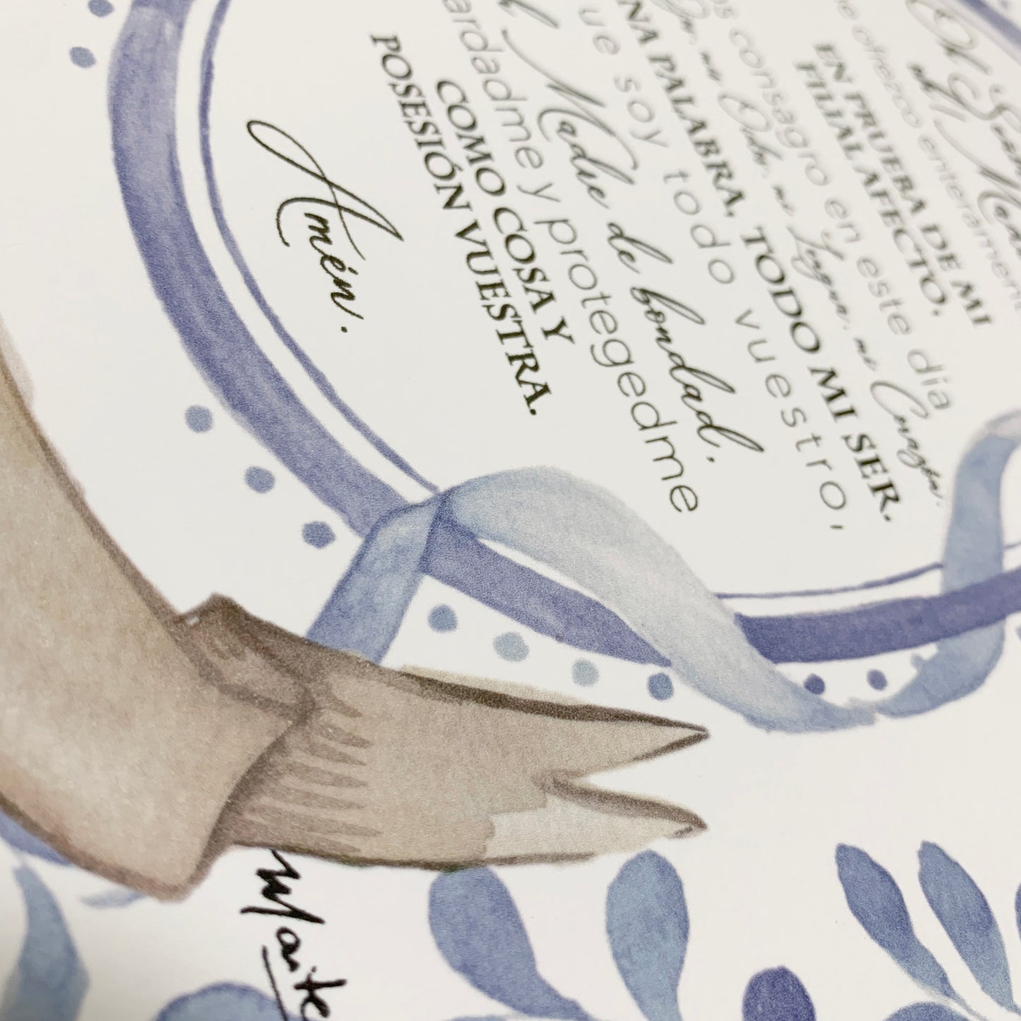 Lámina de Consagración a la Mater - Print - Maria Mírame