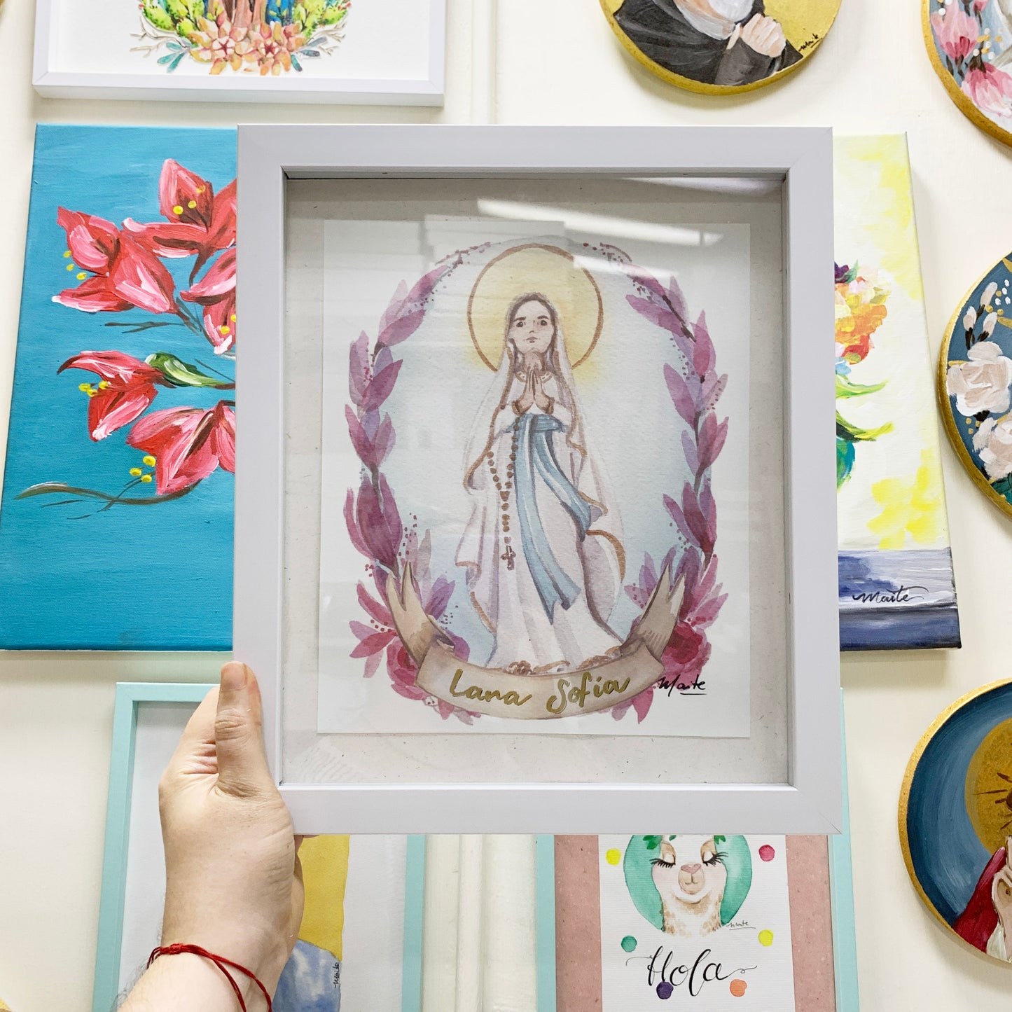 Lámina de Virgen de Lourdes - Print