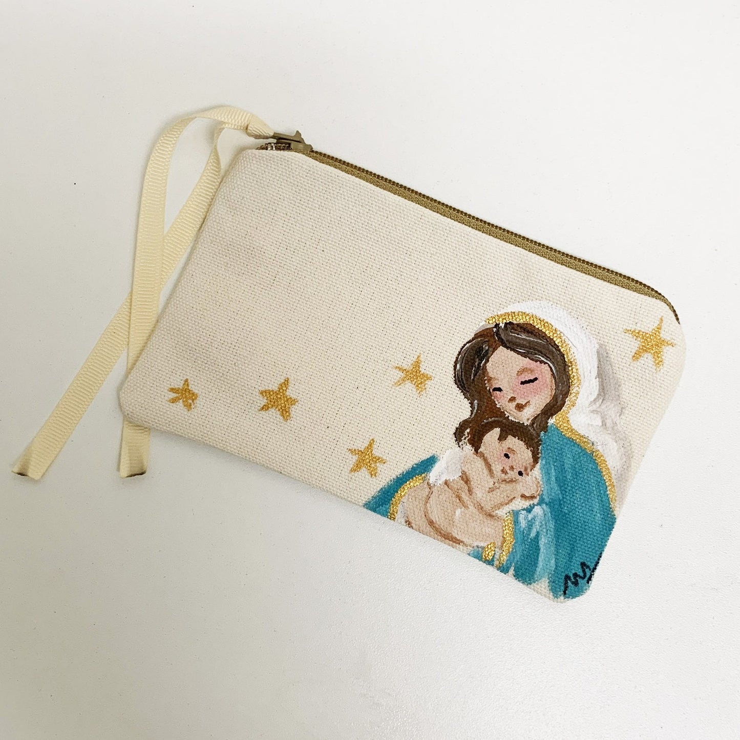 Bajo Pedido - Carterita Porta Rosarios Pintada a Mano - Pack x 10+