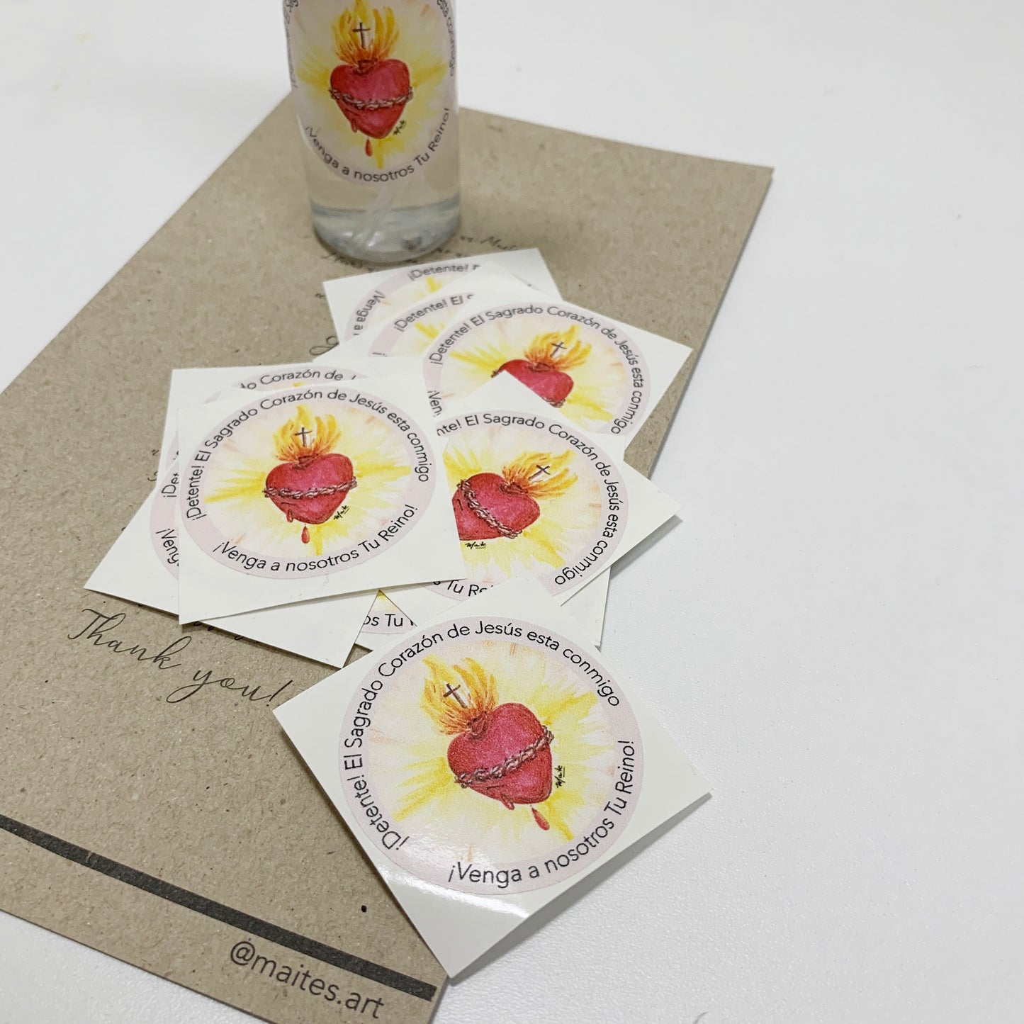 Sticker - Detente de Corazon de Jesús - Pack x 10+