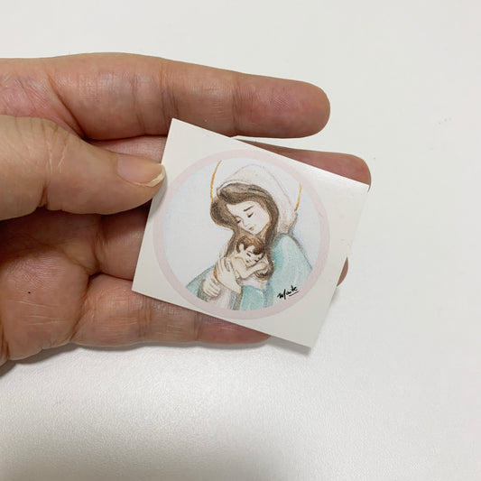 Sticker - Virgen de la Alegría - Pack x 10+