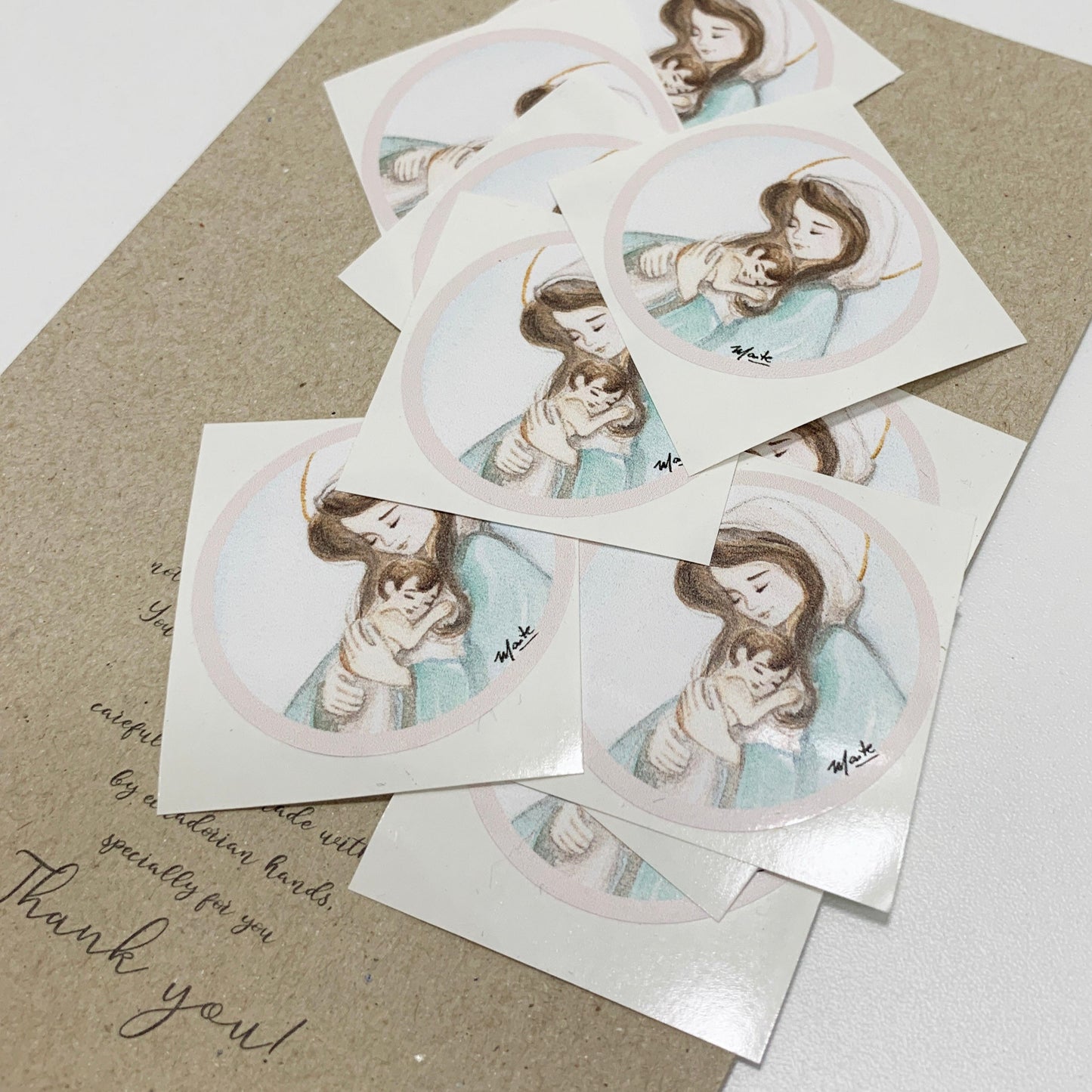 Sticker - Virgen de la Alegría - Pack x 10+