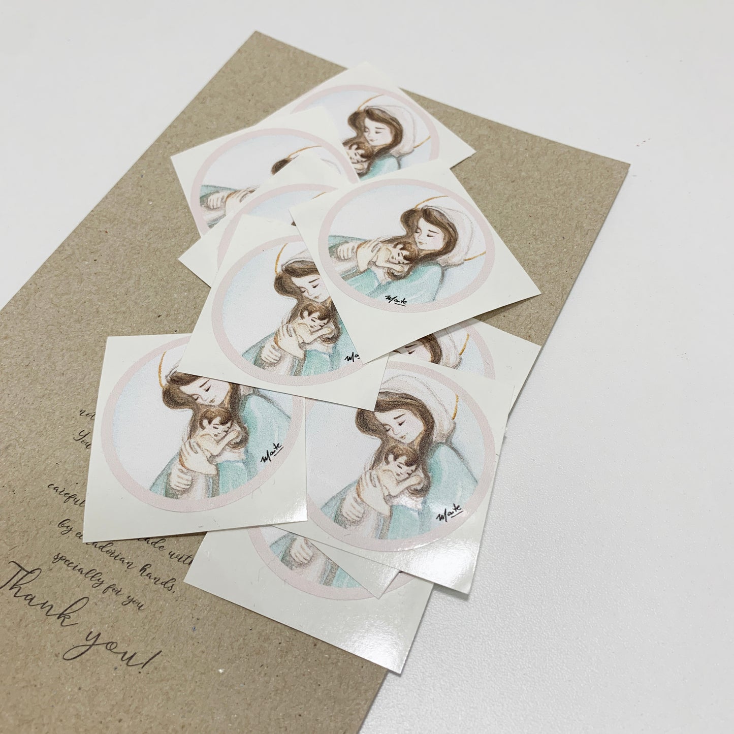 Bajo Pedido - Sticker de Vinil 4.5cm Diametro - Pack x 20+
