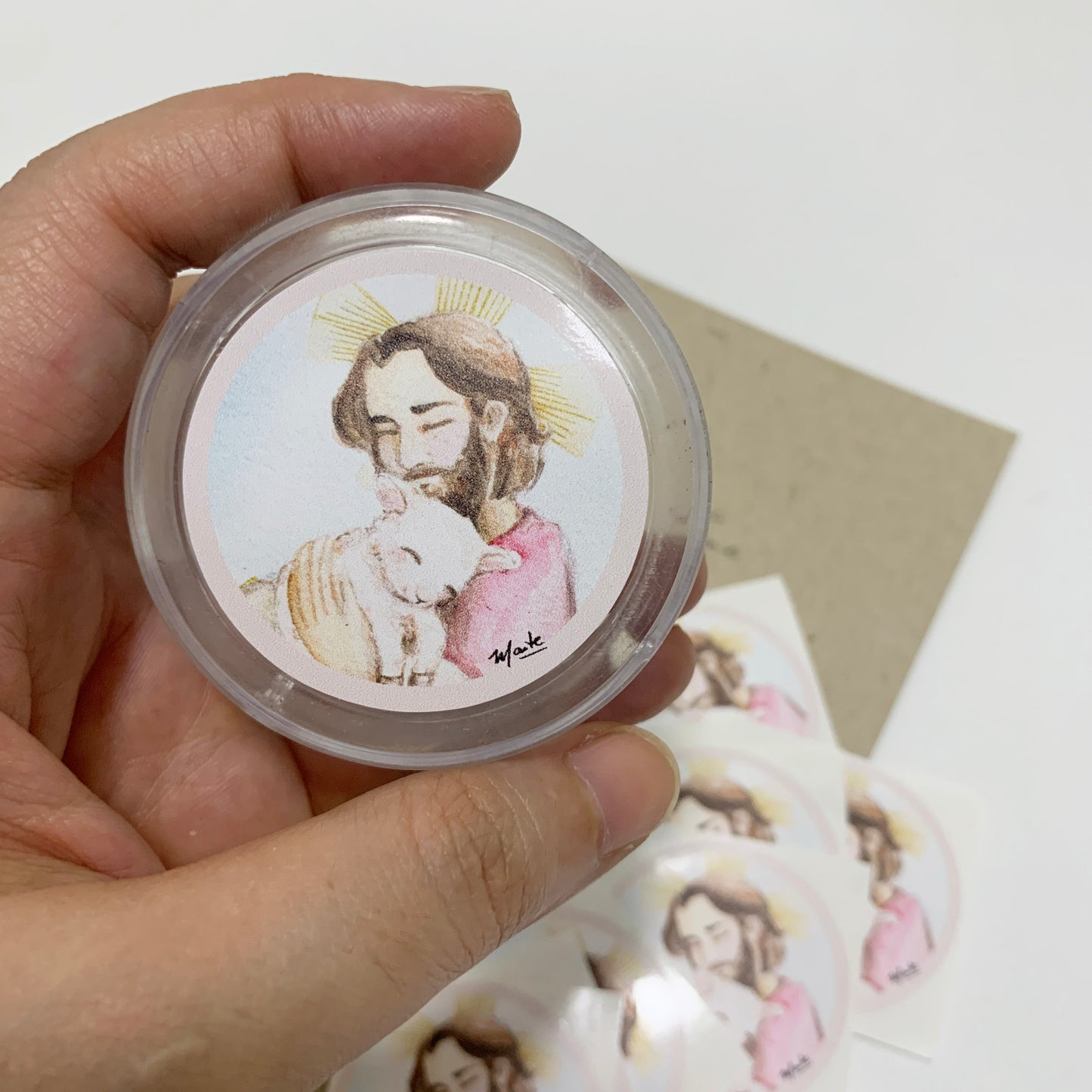 Sticker - Jesús el Buen Pastor - Pack x 10+