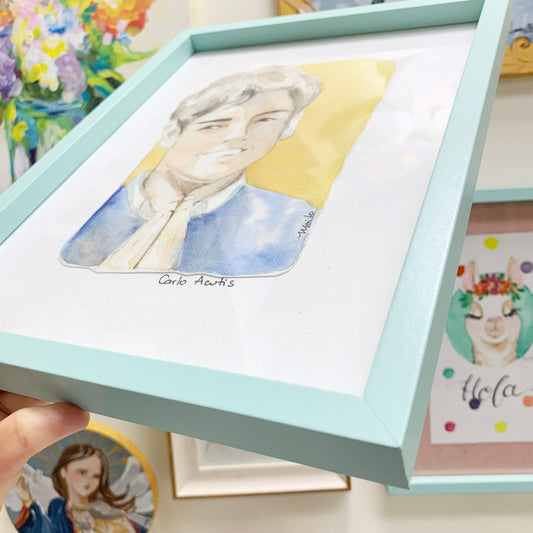 Carlo Acutis - Acuarela original