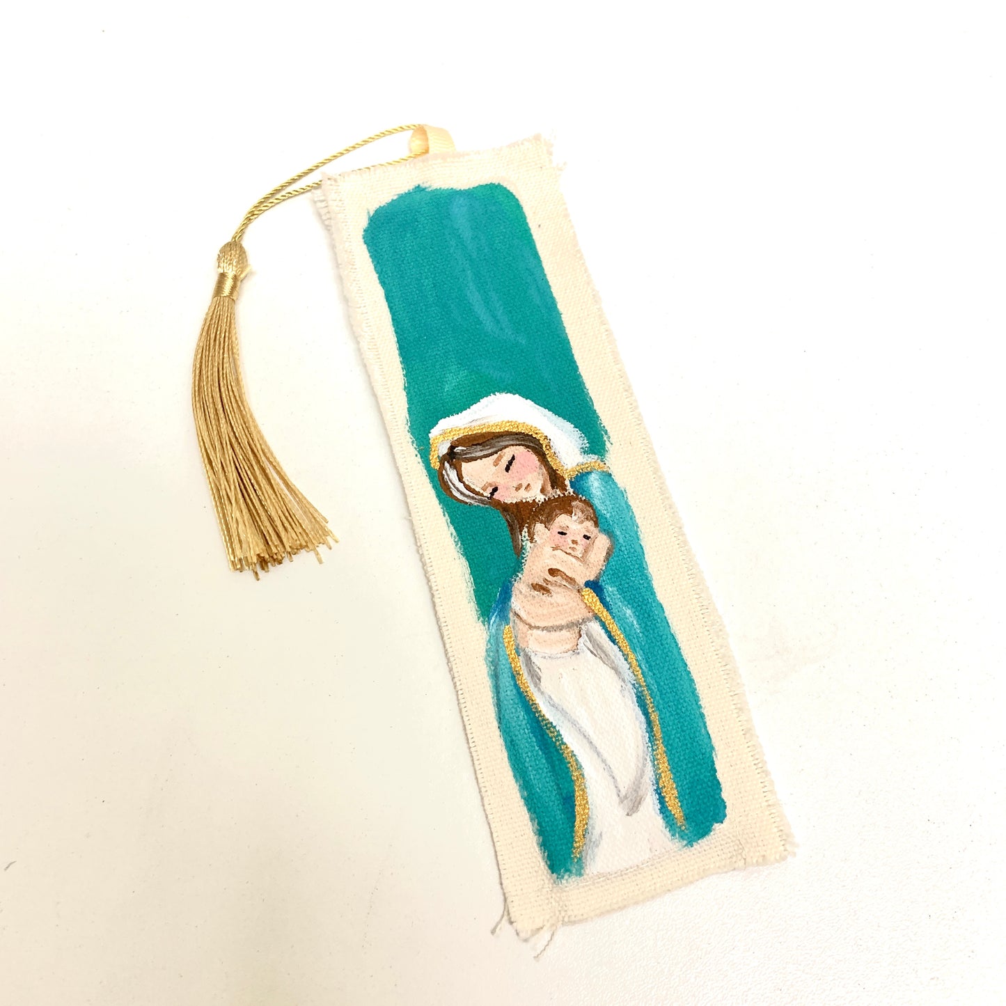 Separador de Libros de Tela Pintado - Maria Mirame
