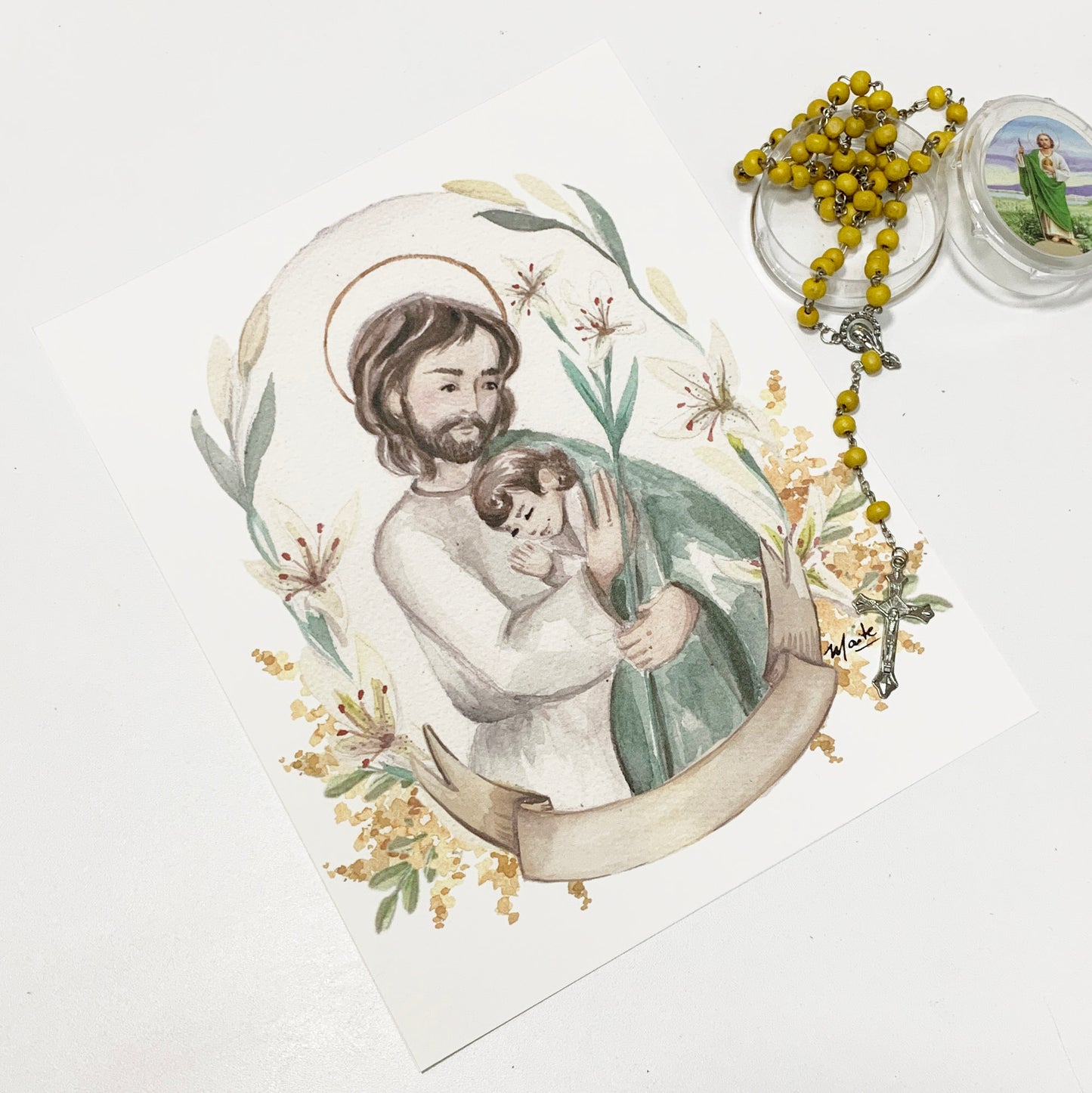 Lámina de San Jose - Print - Maria Mírame