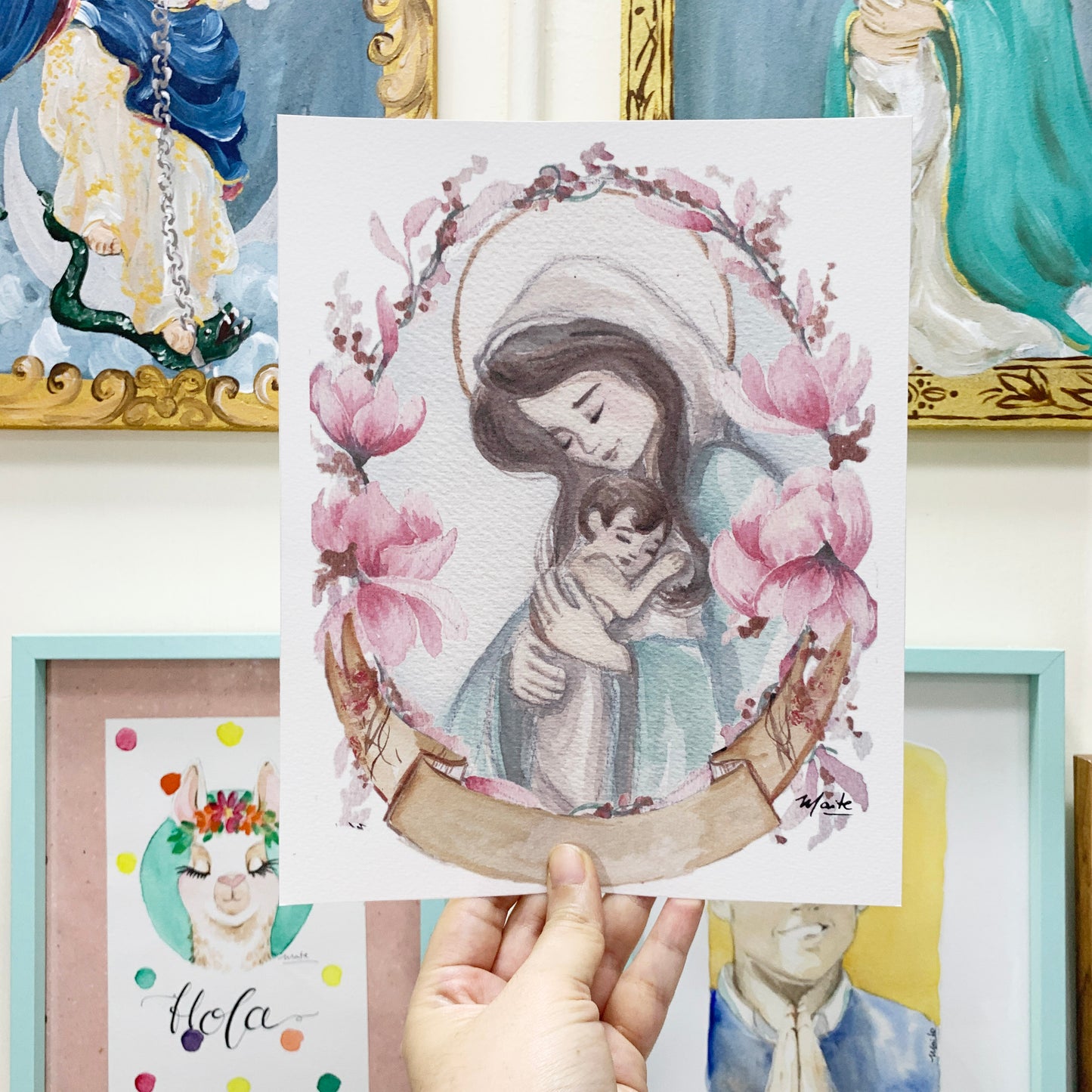 Lámina de la Virgen de la Alegría - Print - Maria Mírame