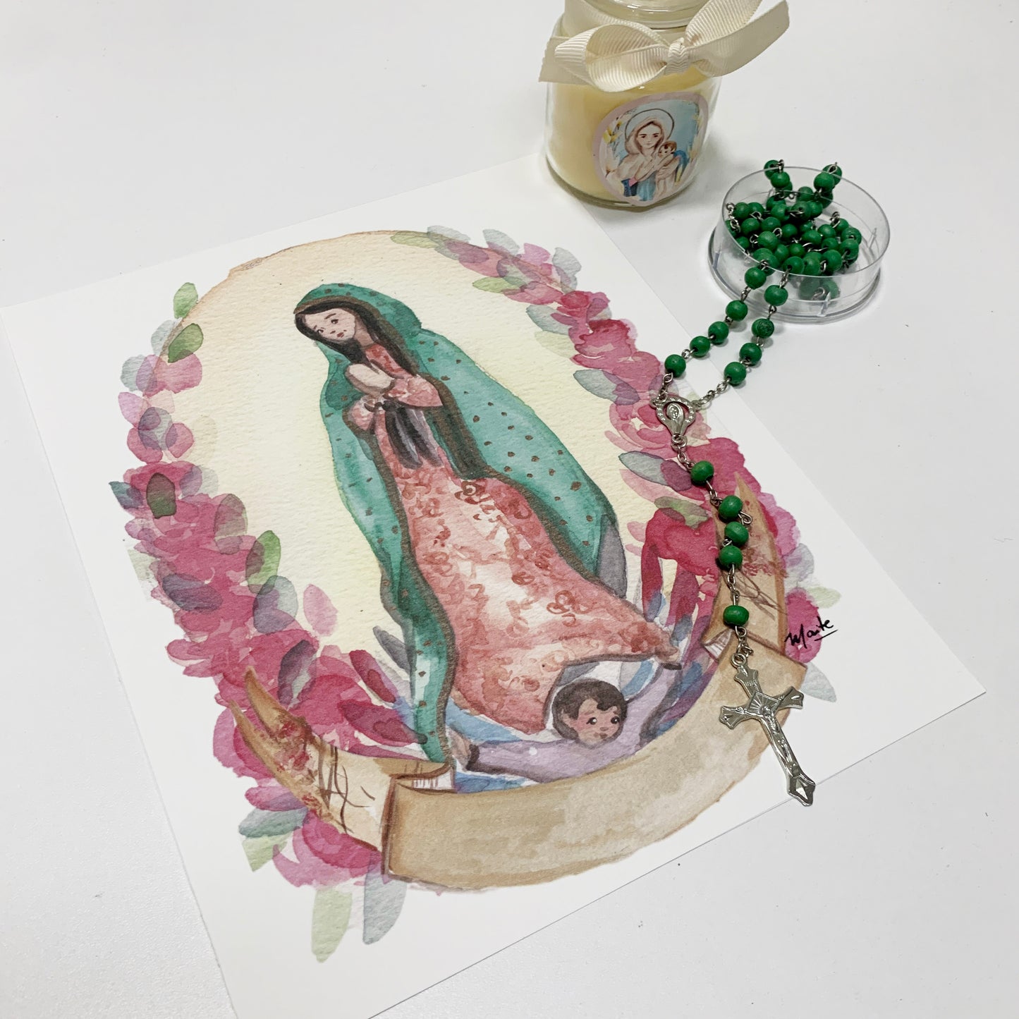 Lámina de la Virgen de Guadalupe - Print - Maria Mírame