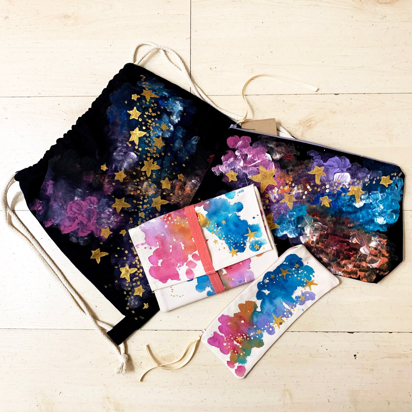 Cielo Estrellado - Mochila de cuerdas Grande