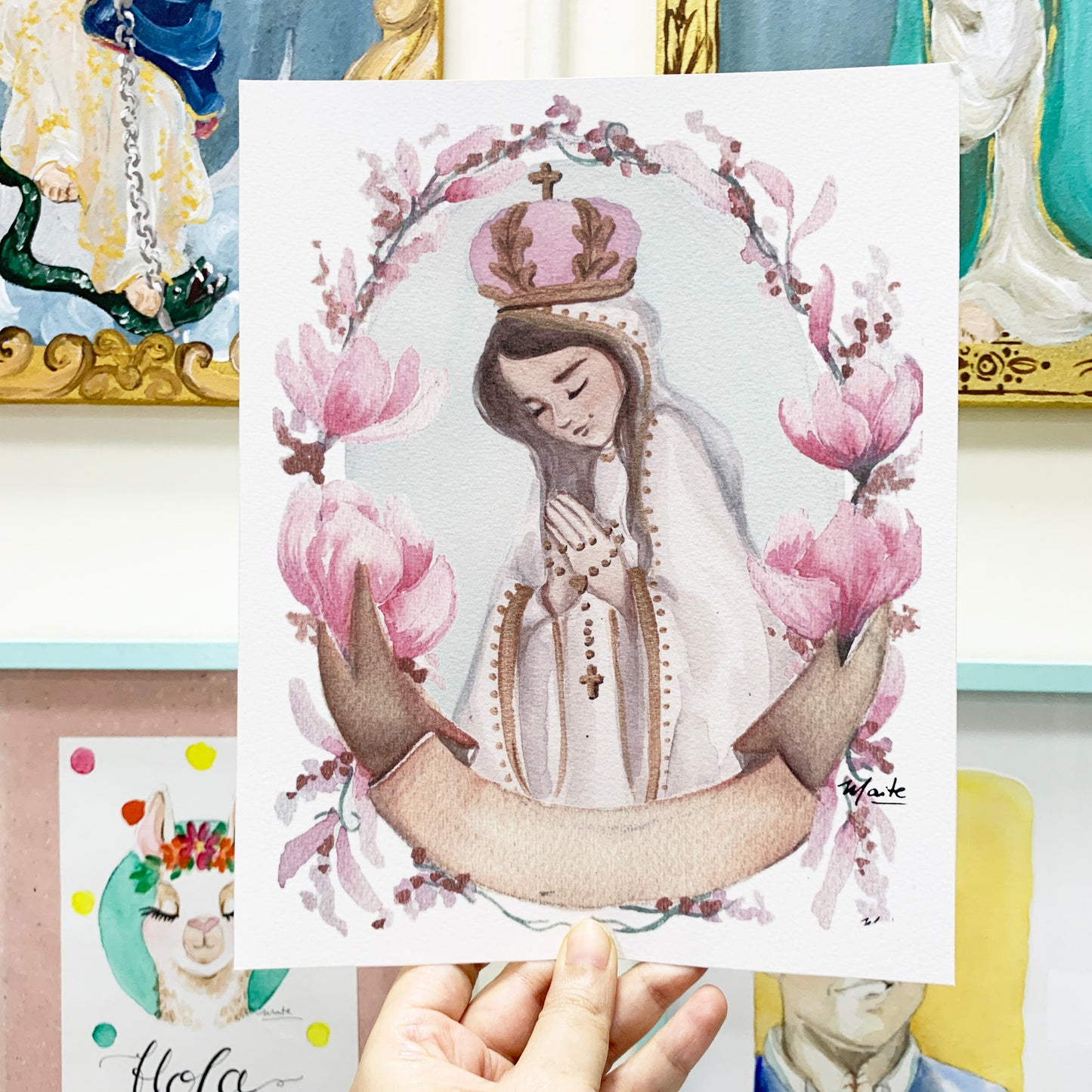 Lámina de Nuestra Señora de Fátima - Print - Maria Mírame
