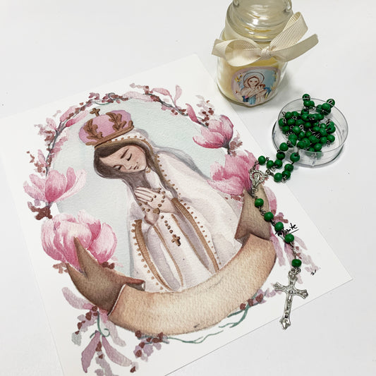 Lámina de Nuestra Señora de Fátima - Print - Maria Mírame