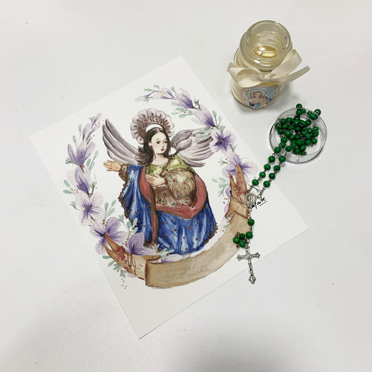 Lámina de La Virgen Alada de Quito - Print - Maria Mírame