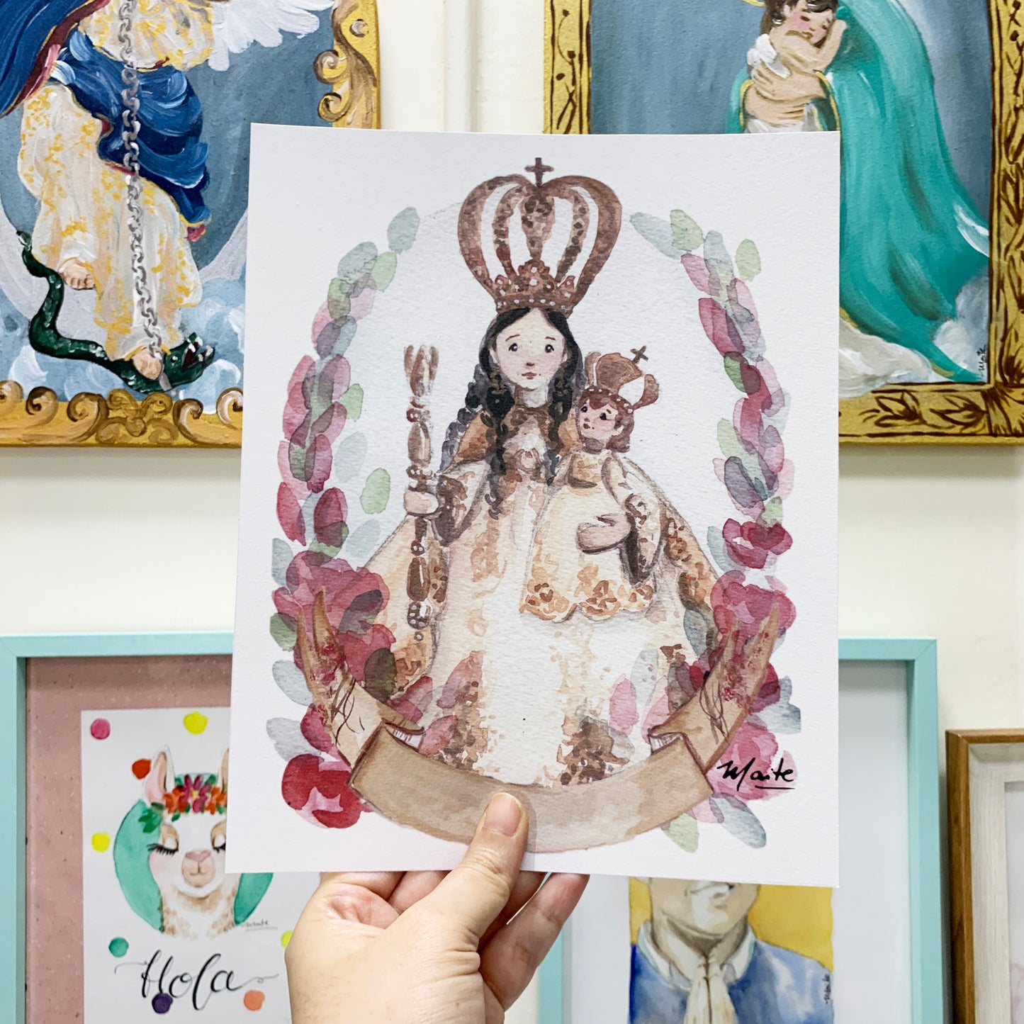Lámina de Nuestra Madre La Virgen del Cisne - Print - Maria Mírame