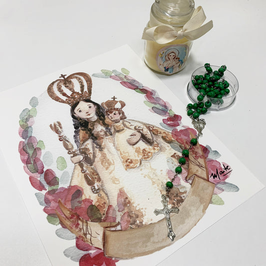 Lámina de Nuestra Madre La Virgen del Cisne - Print - Maria Mírame