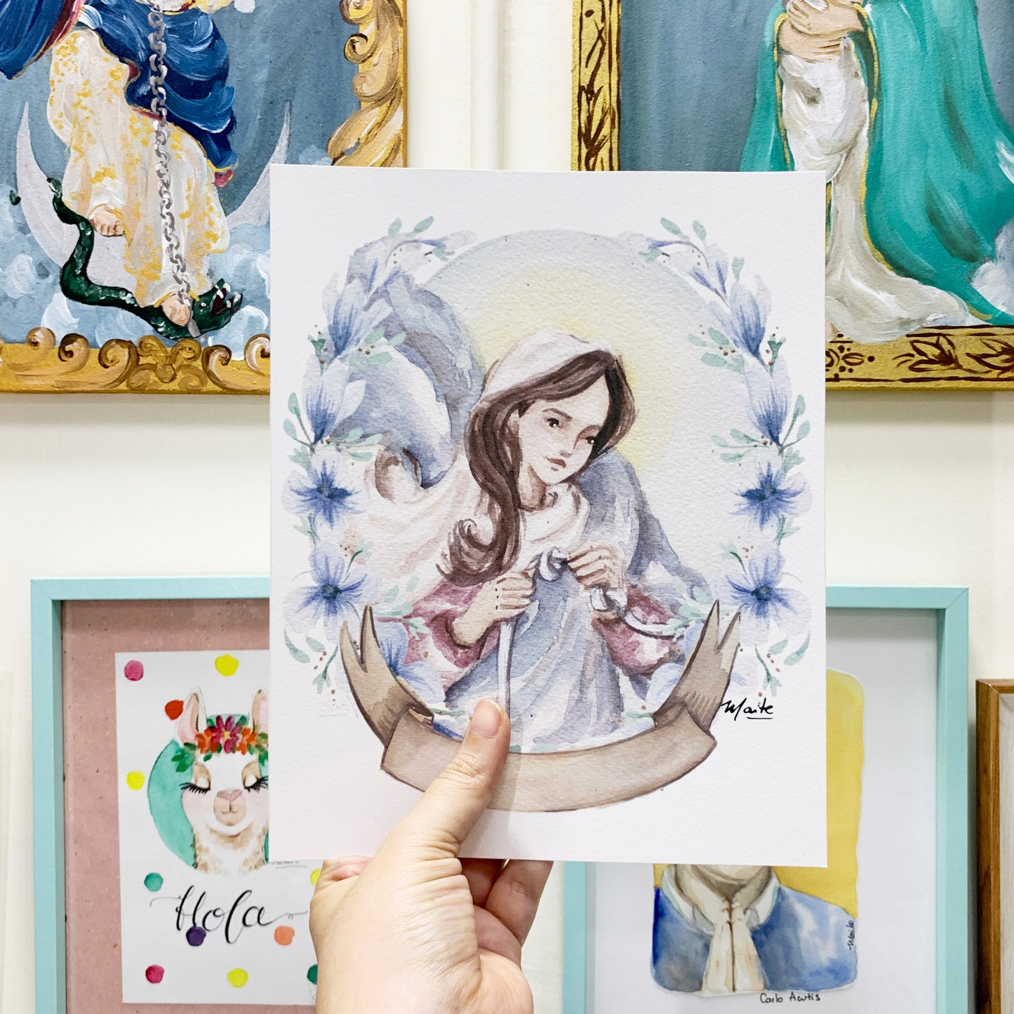 Lámina de Nuestra Señora Desatanudos - Print - Maria Mírame