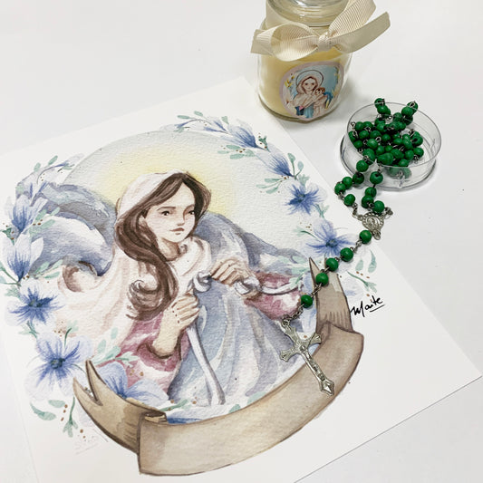 Lámina de Nuestra Señora Desatanudos - Print - Maria Mírame