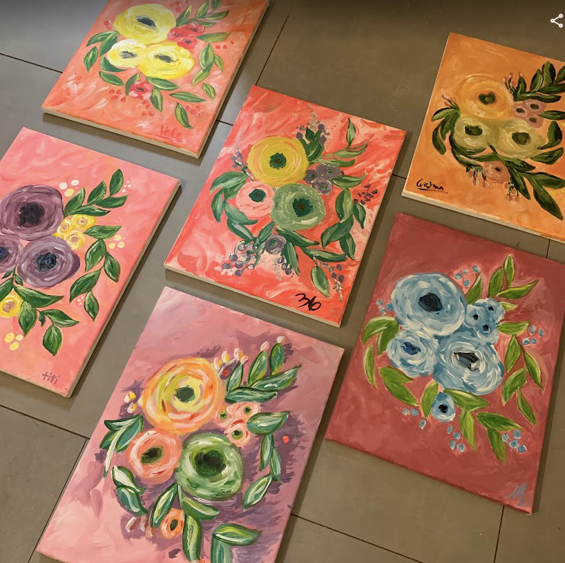 Rosas - Videos tutoriales en Acrilico - Wander Art
