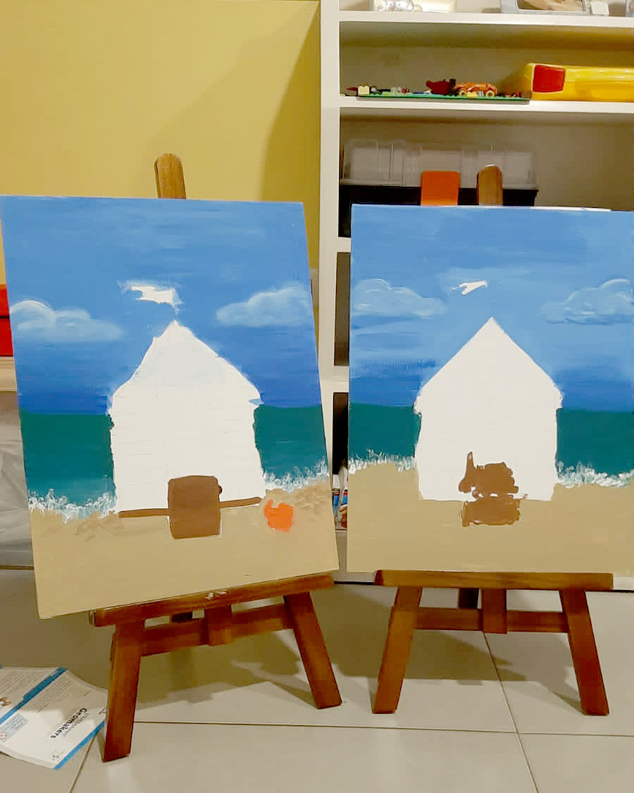 Casita Playera - Videos tutoriales en Acrilico - Wander Art