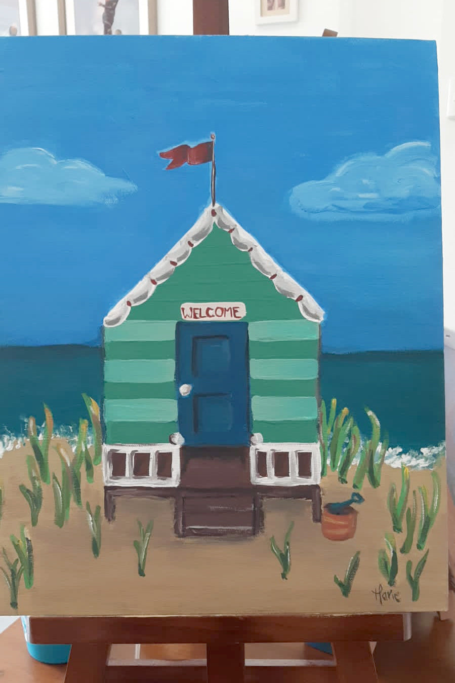 Casita Playera - Videos tutoriales en Acrilico - Wander Art