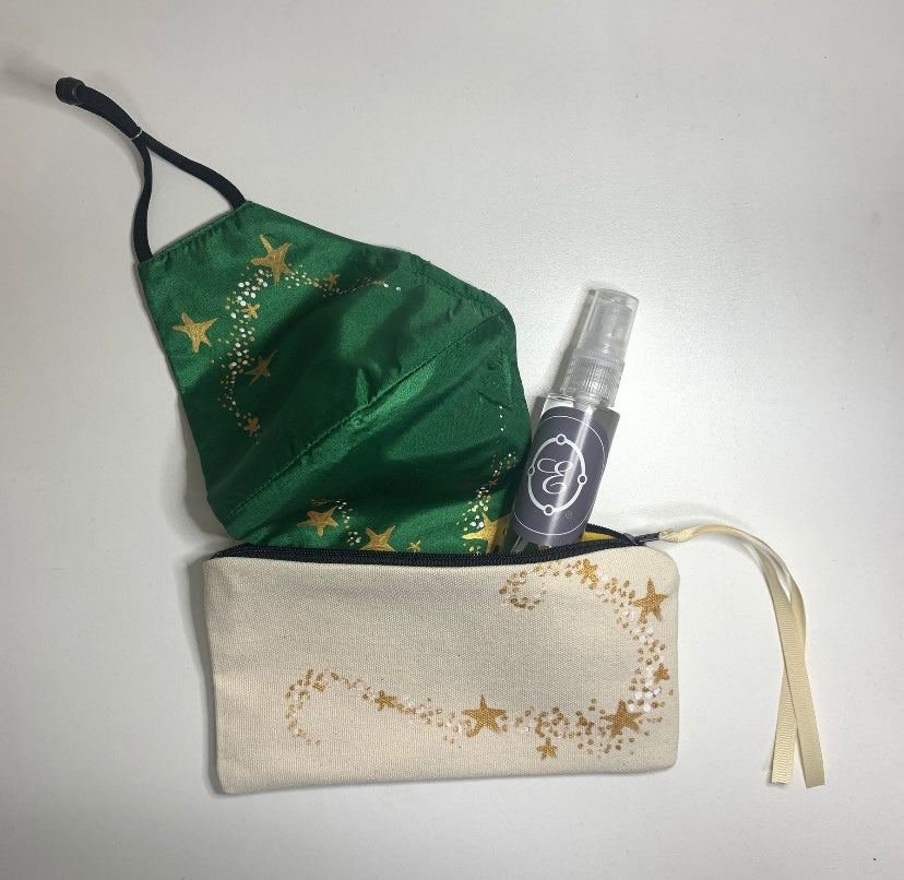 Mascarillas Anatómica de tela elástico ajustable - Navidad