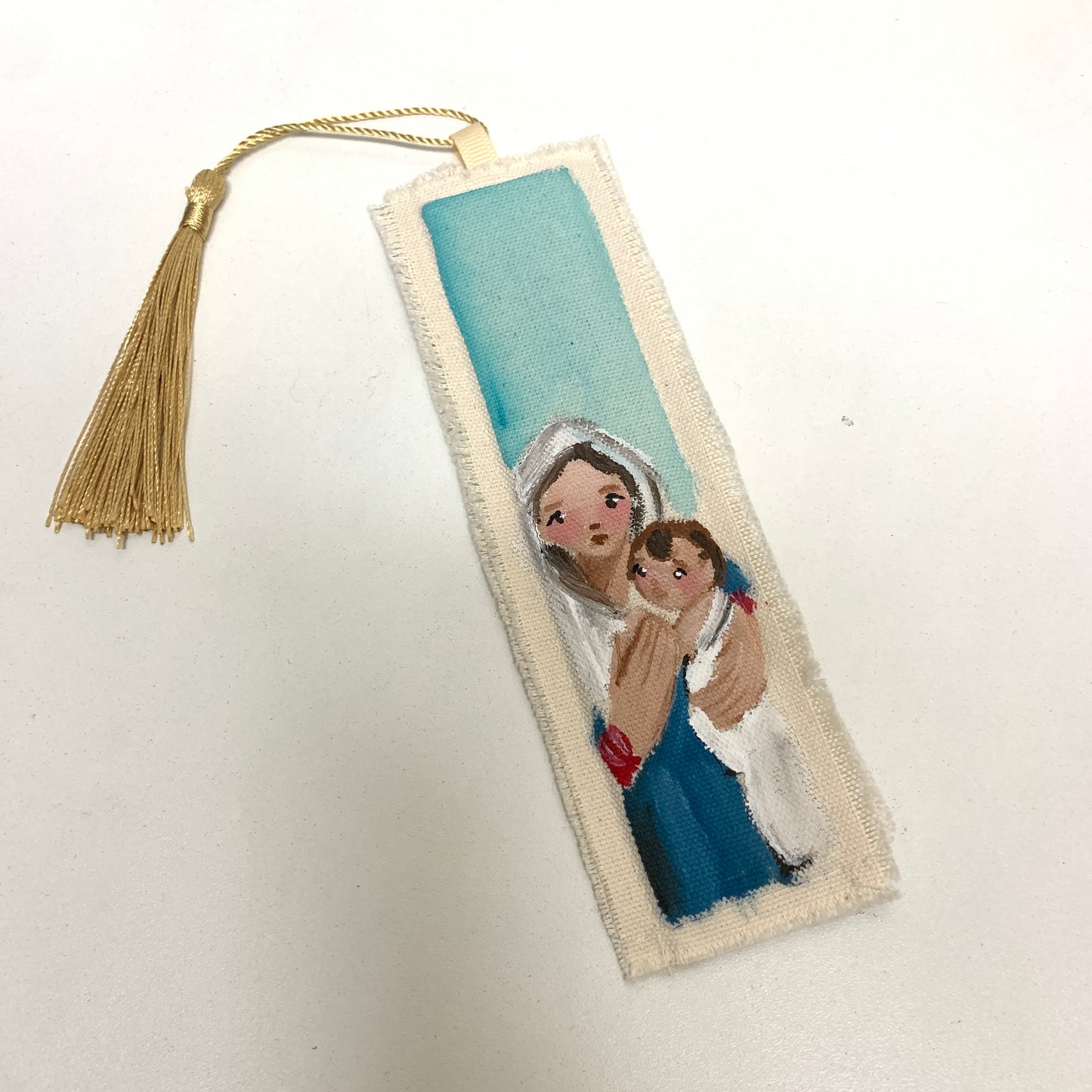 Separador de Libros de Tela Pintado - Maria Mirame
