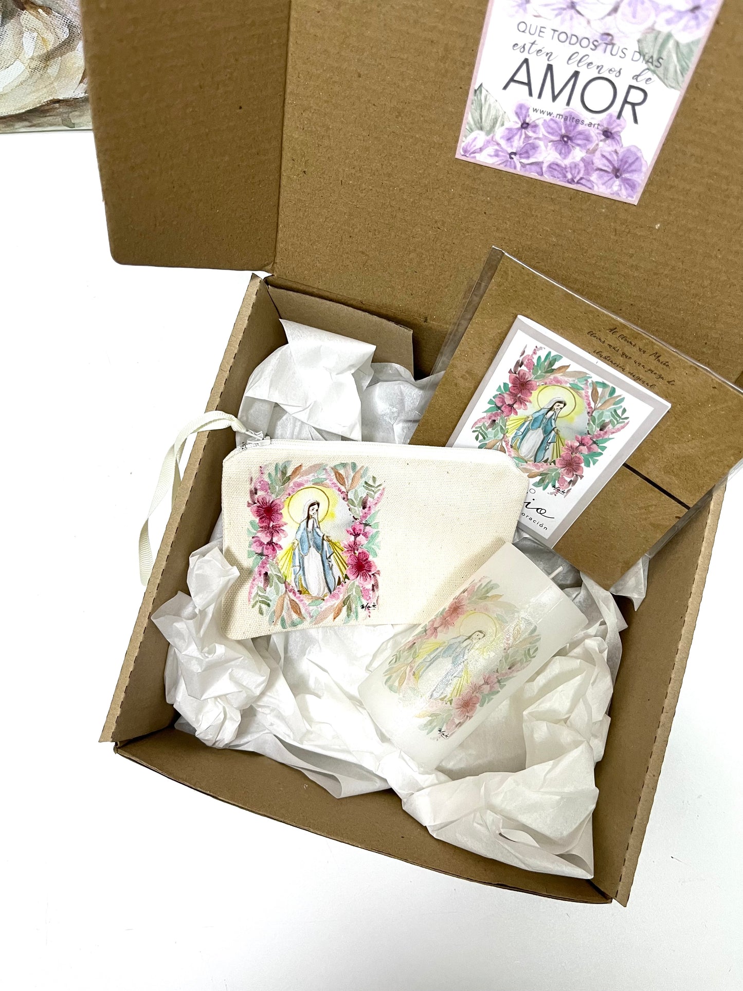 Cajita de Fe Rosas a María - Edición Limitada - Gift Box del Rosario