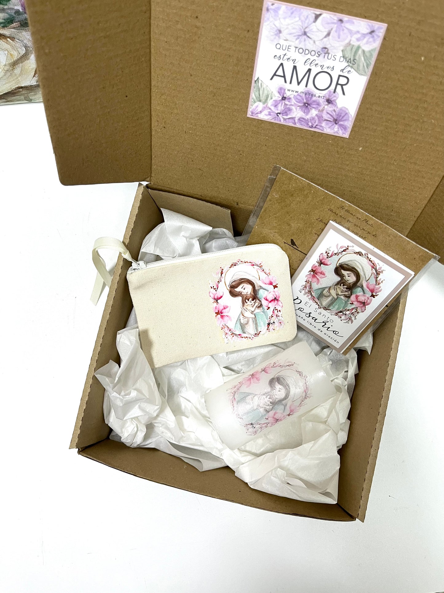 Cajita de Fe Rosas a María - Edición Limitada - Gift Box del Rosario