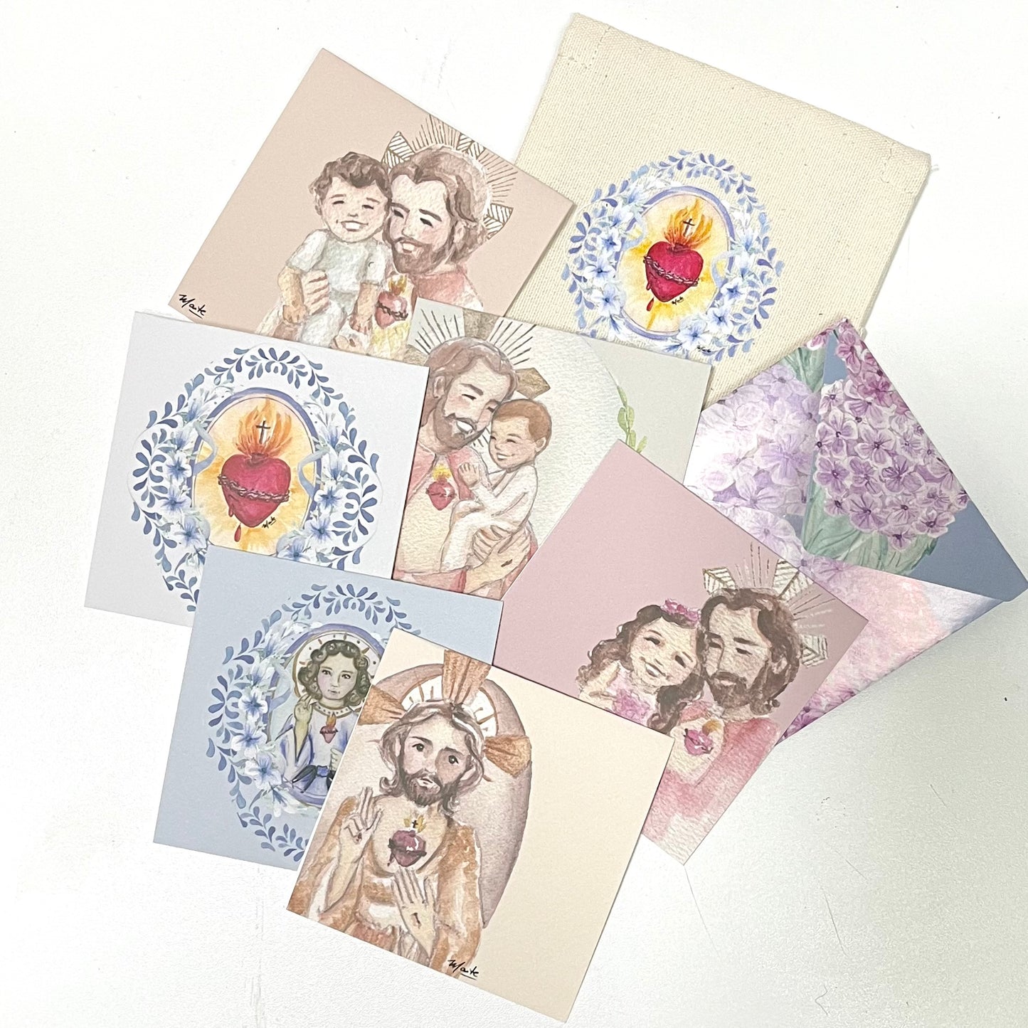 Sagrado Corazon de Jesus  - Set de 12 Tarjetas con Sobre