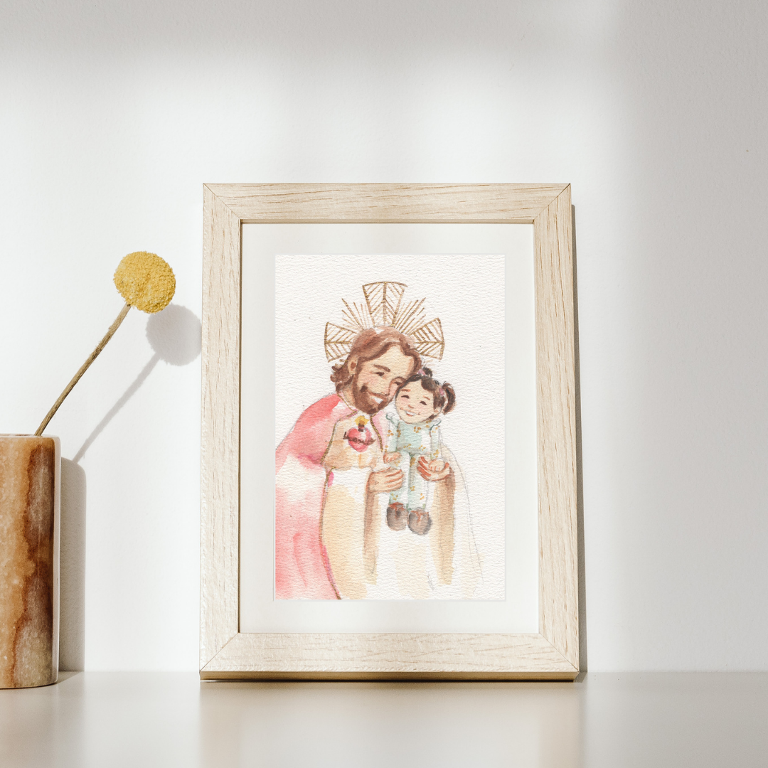 Lámina Sagrado Corazón de Jesús conmigo  - Print