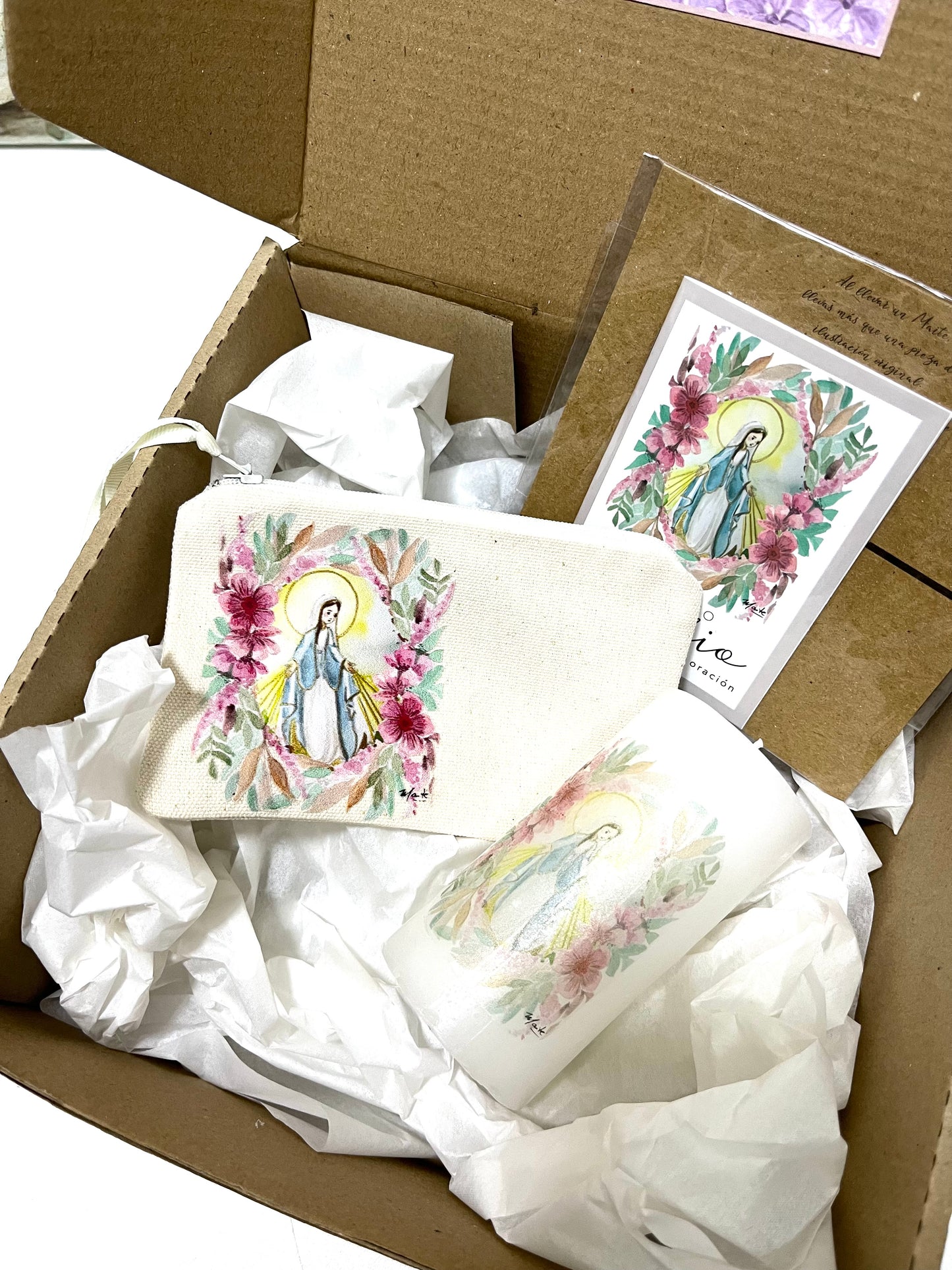 Cajita de Fe Rosas a María - Edición Limitada - Gift Box del Rosario