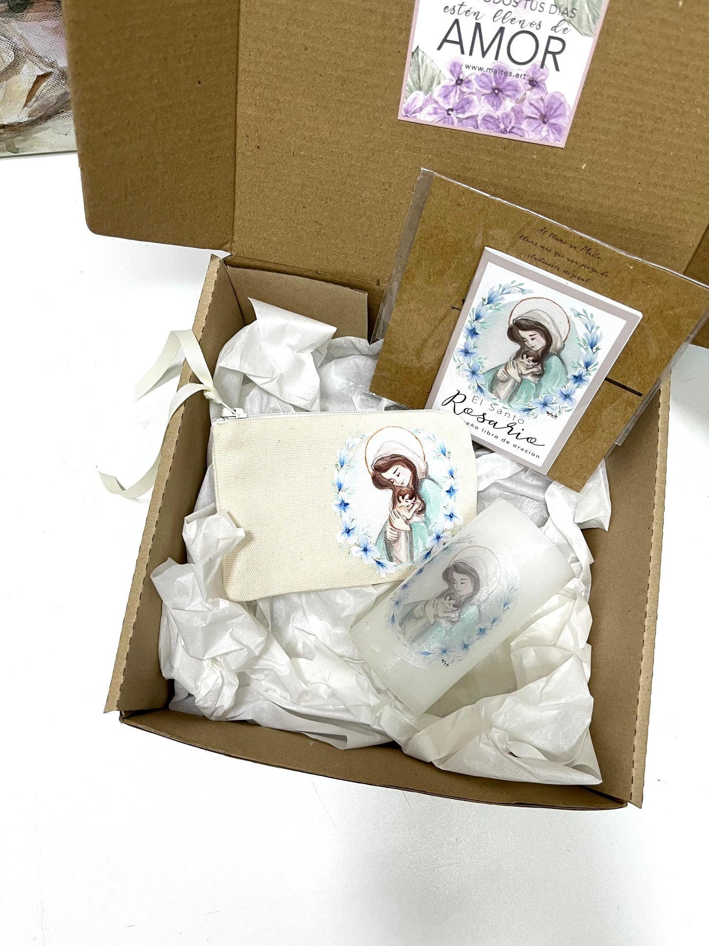 Cajita de Fe Rosas a María - Edición Limitada - Gift Box del Rosario