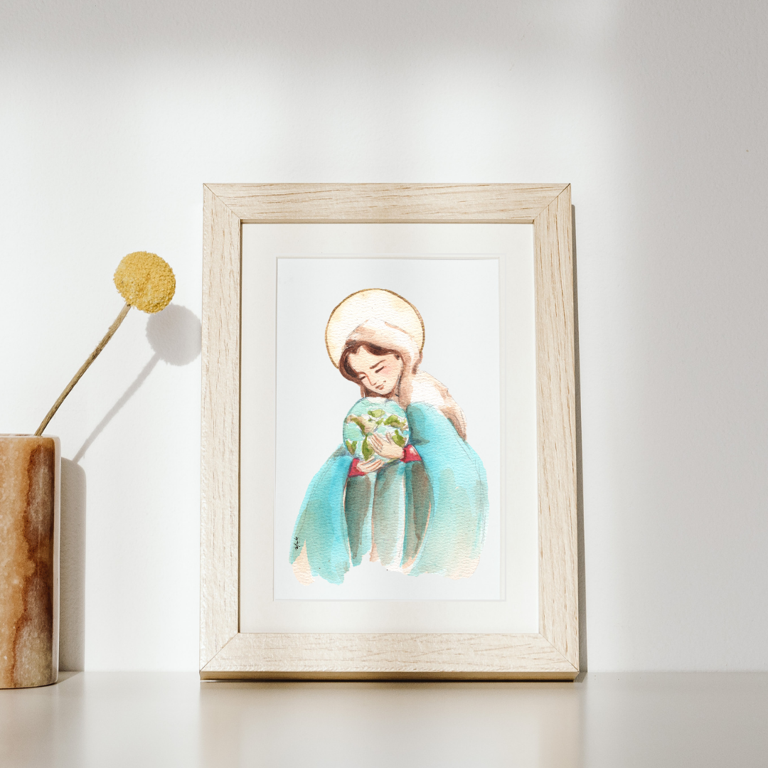 Lámina Mater de Schoenstatt Abrazando al Mundo - Print