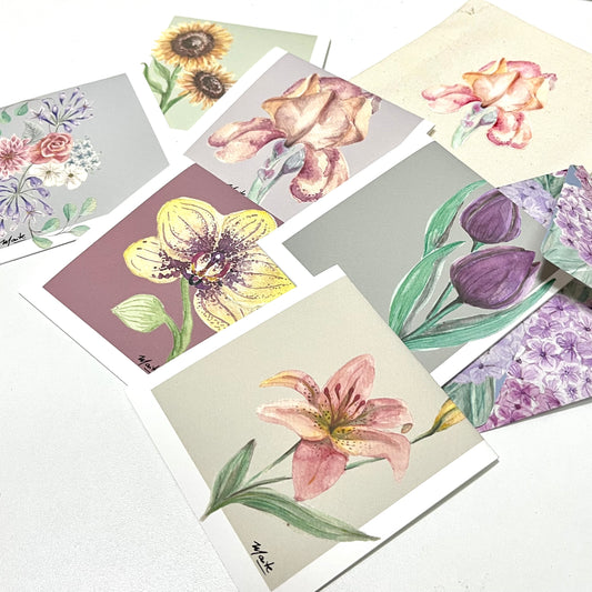 Dilo con Flores - Set de 12 Tarjetas con Sobre