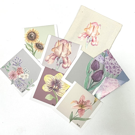 Dilo con Flores - Set de 12 Tarjetas con Sobre