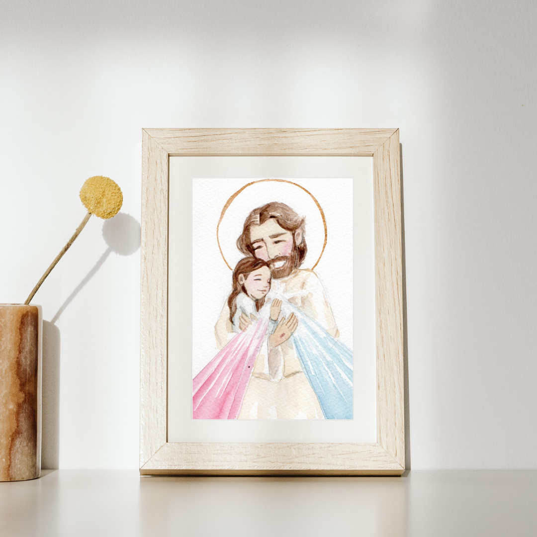 Lámina Jesus de la misericordia conmigo - Print