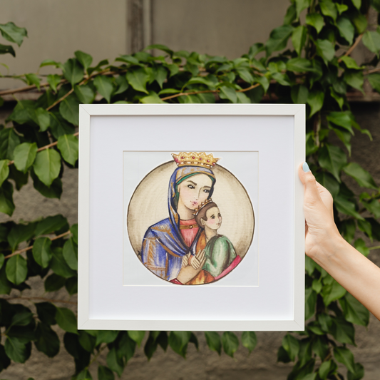 Lámina Virgen del Perpetuo Socorro - Cuadrado - Print