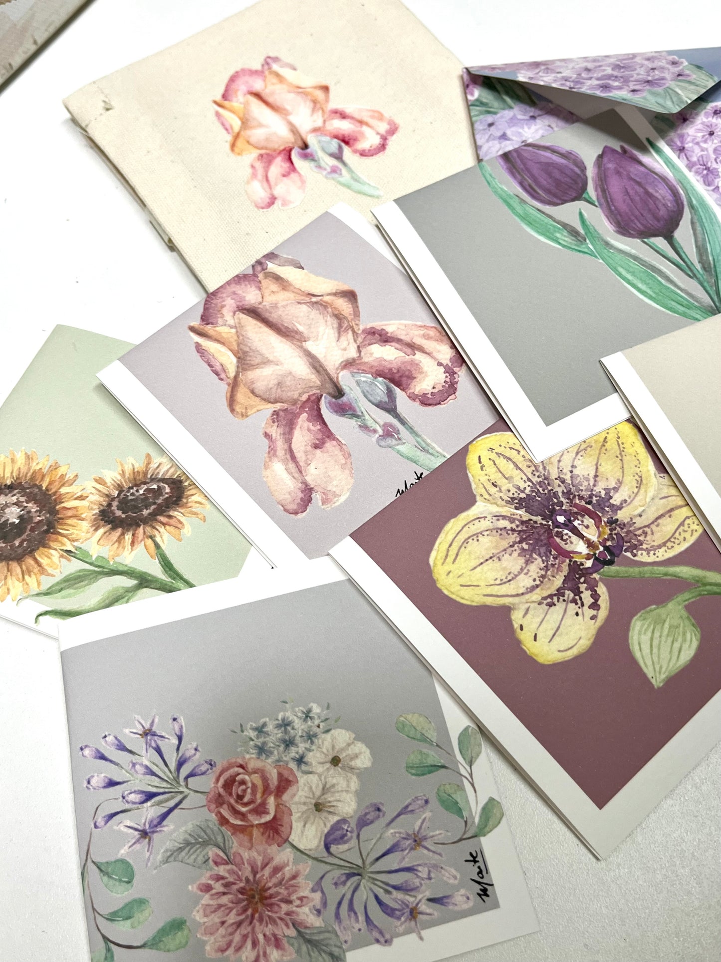 Dilo con Flores - Set de 12 Tarjetas con Sobre