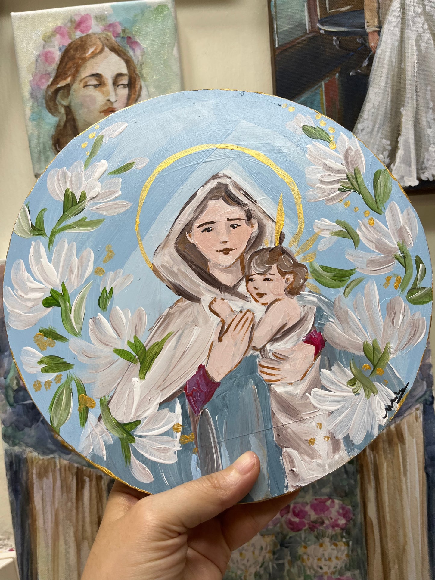 Mater de Schoenstatt Aplique de Pared -  Maria Mirame