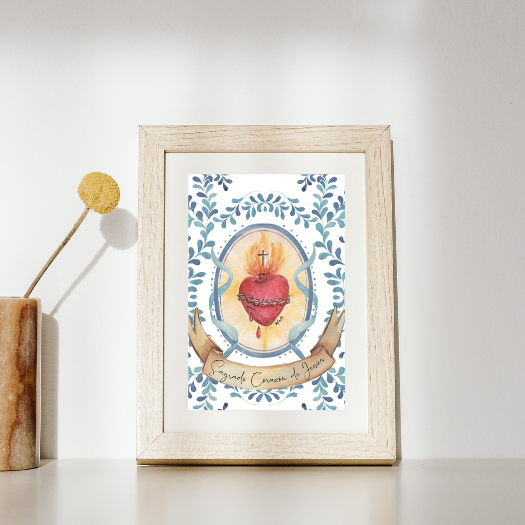 Lámina Sagrado Corazón de Jesús  - Print