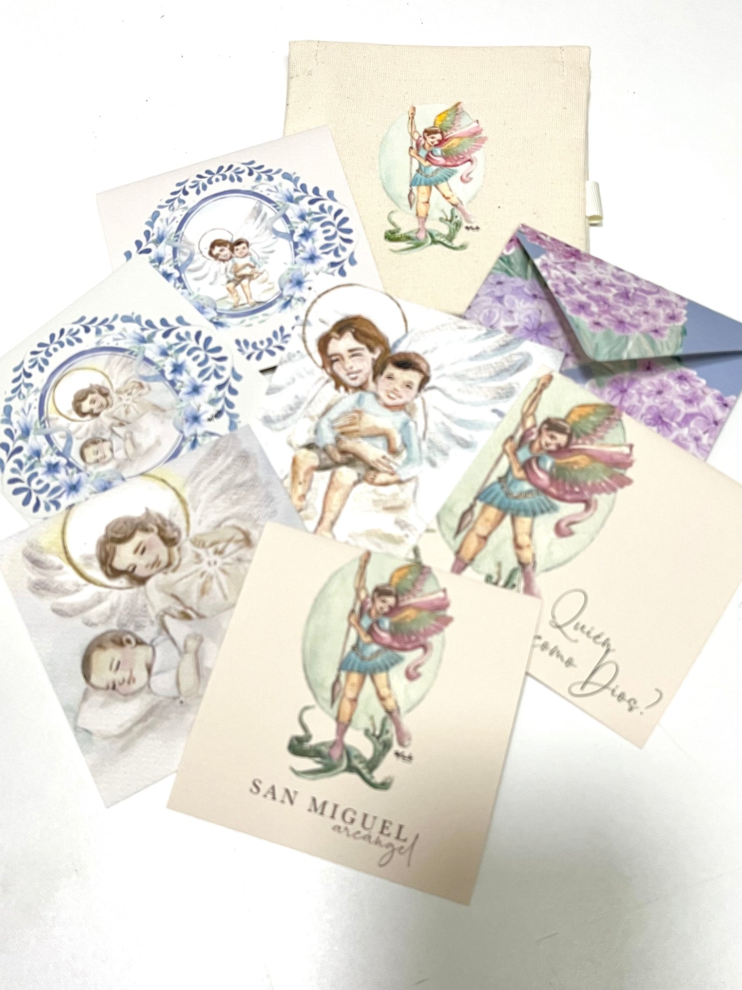 San Miguel Arcangel  - Set de 12 Tarjetas con Sobre