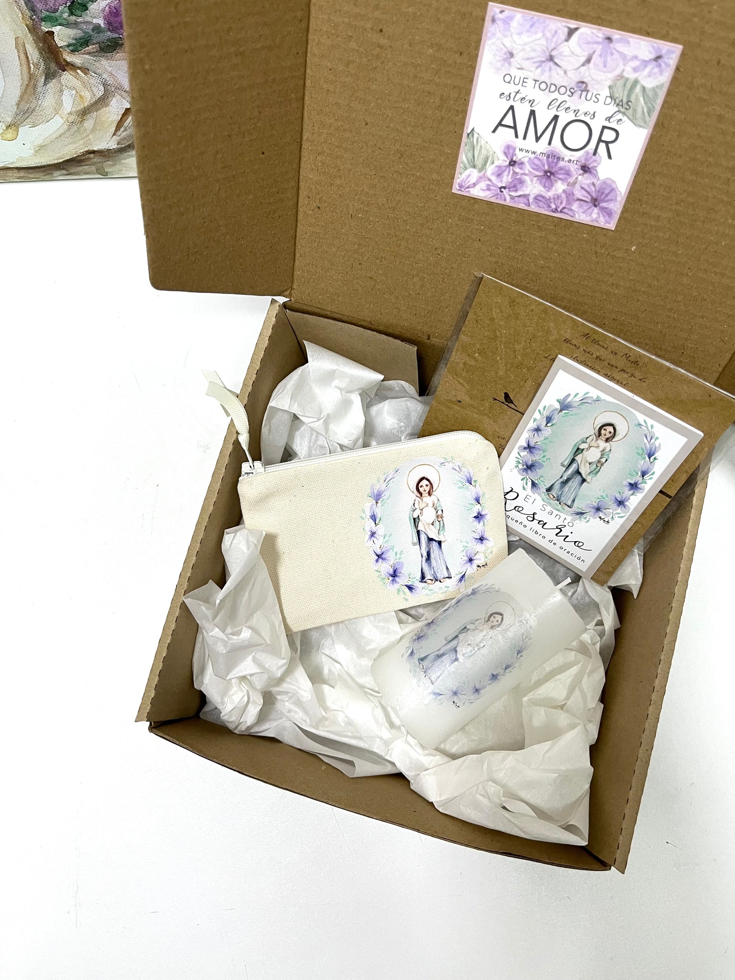 Cajita de Fe Rosas a María - Edición Limitada - Gift Box del Rosario